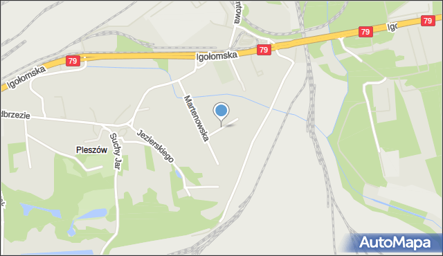 Kraków, Rudni, mapa Krakowa