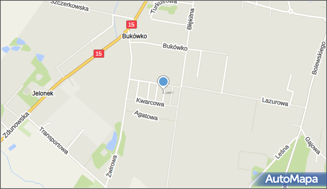 Krotoszyn, Rubinowa, mapa Krotoszyna