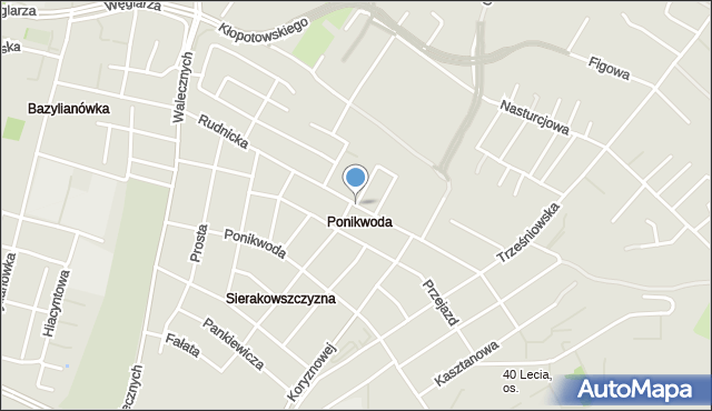 Lublin, Rudnicka, mapa Lublina