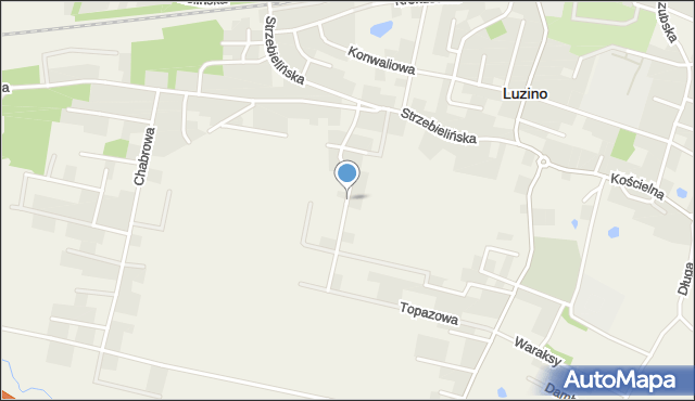 Luzino, Rumiankowa, mapa Luzino