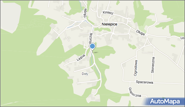 Nielepice, Ruczaj, mapa Nielepice