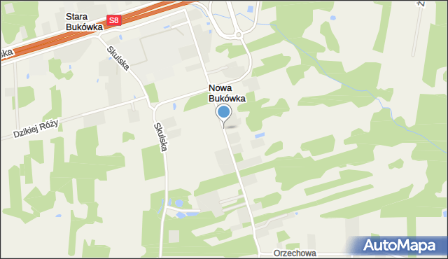 Nowa Bukówka, Rumiankowa, mapa Nowa Bukówka