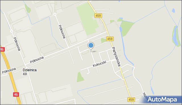 Opole, Rutkiewicz Wandy, mapa Opola