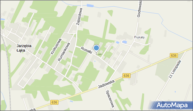 Postoliska, Rusałki, mapa Postoliska