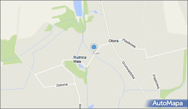 Prószków, Rudnicka, mapa Prószków