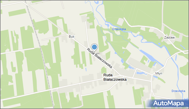 Ruda Białaczowska, Ruda Białaczowska, mapa Ruda Białaczowska