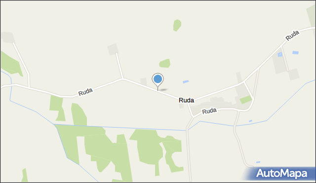 Ruda gmina Dzierzgowo, Ruda, mapa Ruda gmina Dzierzgowo