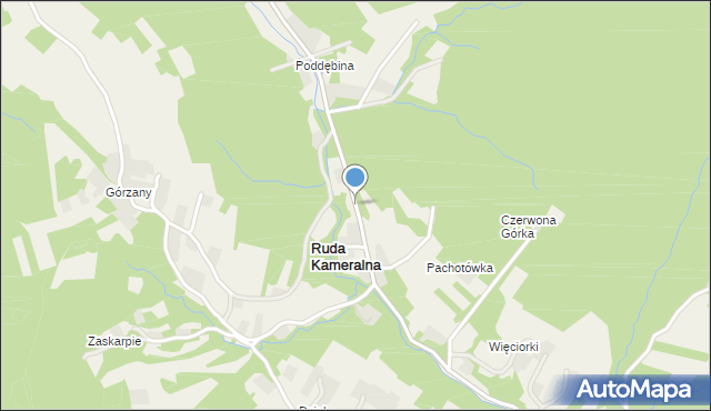 Ruda Kameralna, Ruda Kameralna, mapa Ruda Kameralna