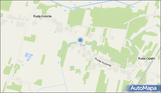 Ruda-Kolonia gmina Ruda-Huta, Ruda-Kolonia, mapa Ruda-Kolonia gmina Ruda-Huta