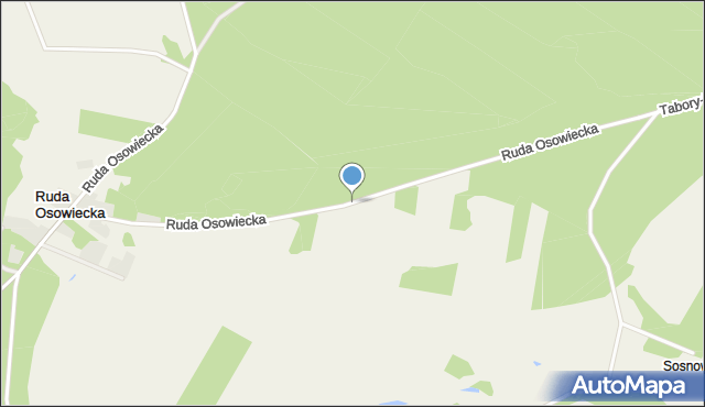 Ruda Osowiecka, Ruda Osowiecka, mapa Ruda Osowiecka