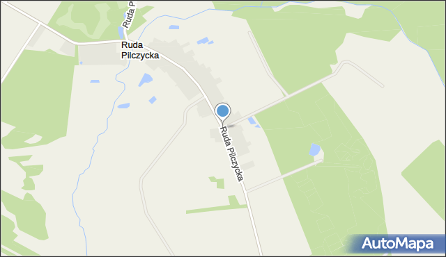 Ruda Pilczycka, Ruda Pilczycka, mapa Ruda Pilczycka