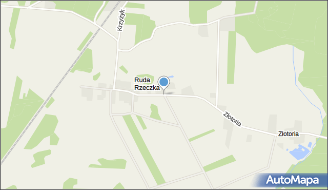 Ruda Rzeczka, Ruda Rzeczka, mapa Ruda Rzeczka