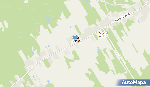 Ruda Solska, Ruda Solska, mapa Ruda Solska