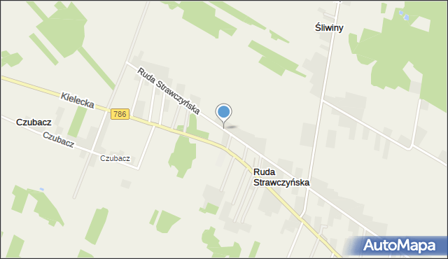 Ruda Strawczyńska, Ruda Strawczyńska, mapa Ruda Strawczyńska