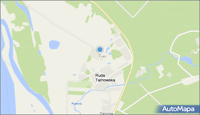 Ruda Tarnowska, Ruda Tarnowska, mapa Ruda Tarnowska