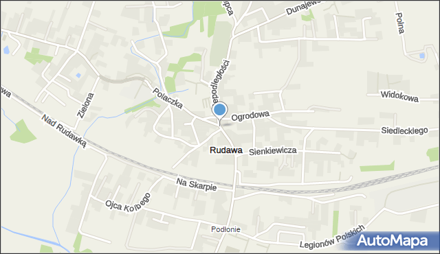 Rudawa gmina Zabierzów, Rudawa, mapa Rudawa gmina Zabierzów