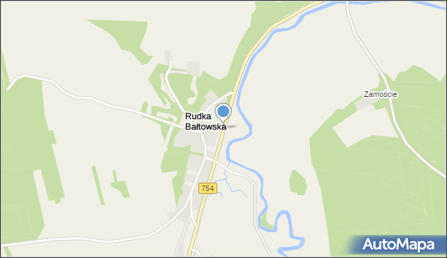 Rudka Bałtowska, Rudka Bałtowska, mapa Rudka Bałtowska