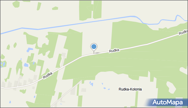 Rudka gmina Ruda-Huta, Rudka, mapa Rudka gmina Ruda-Huta