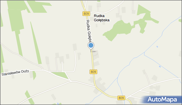 Rudka Gołębska, Rudka Gołębska, mapa Rudka Gołębska