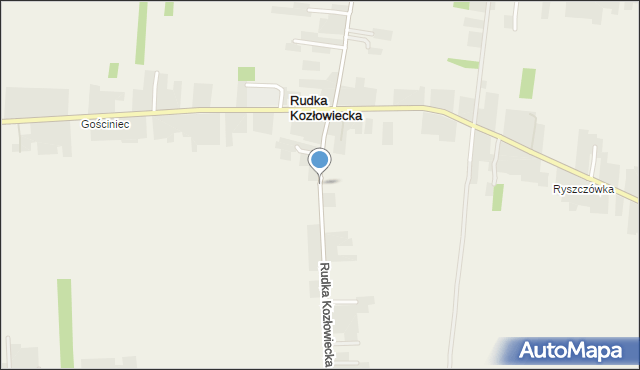 Rudka Kozłowiecka, Rudka Kozłowiecka, mapa Rudka Kozłowiecka