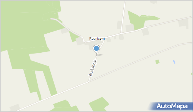 Rudnicze gmina Wągrowiec, Rudniczyn, mapa Rudnicze gmina Wągrowiec