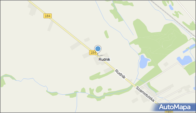 Rudnik gmina Szamotuły, Rudnik, mapa Rudnik gmina Szamotuły