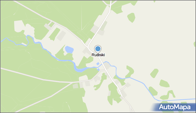 Rudniki gmina Przechlewo, Rudniki, mapa Rudniki gmina Przechlewo