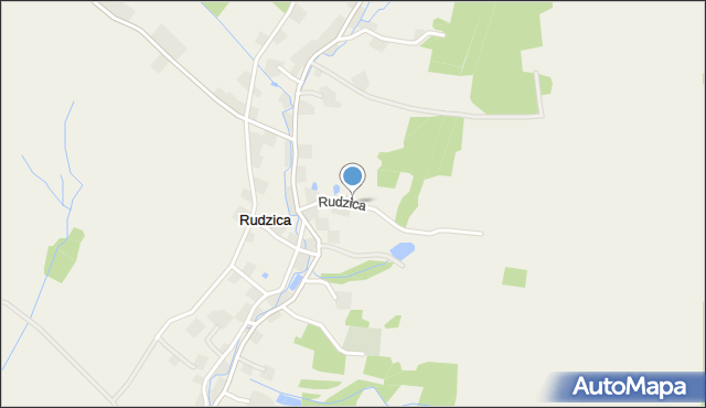 Rudzica gmina Siekierczyn, Rudzica, mapa Rudzica gmina Siekierczyn