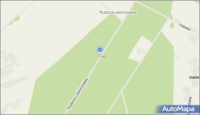 Rudzica-Leśniczówka, Rudzica-Leśniczówka, mapa Rudzica-Leśniczówka