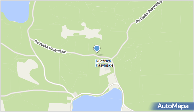 Rudziska Pasymskie, Rudziska Pasymskie, mapa Rudziska Pasymskie