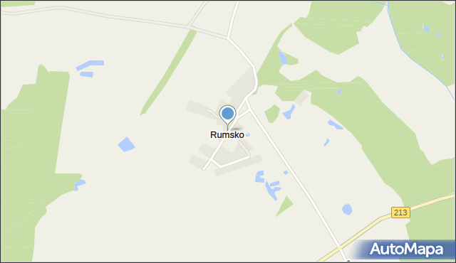 Rumsko, Rumsko, mapa Rumsko