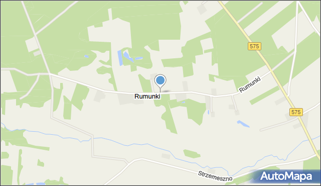 Rumunki gmina Gąbin, Rumunki, mapa Rumunki gmina Gąbin