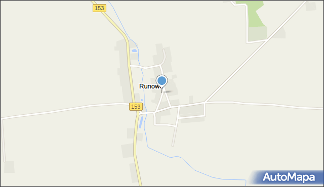 Runowo gmina Trzcianka, Runowo, mapa Runowo gmina Trzcianka