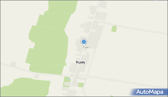 Rusiły, Rusiły, mapa Rusiły