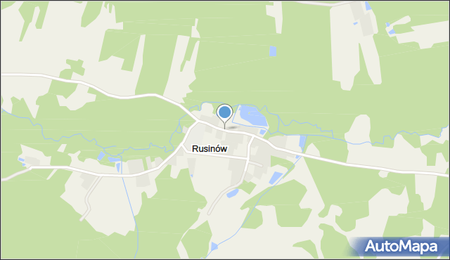 Rusinów gmina Borkowice, Rusinów, mapa Rusinów gmina Borkowice