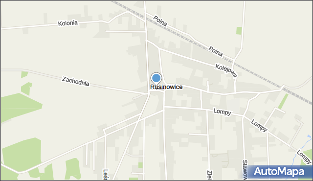 Rusinowice, Rusinowice, mapa Rusinowice