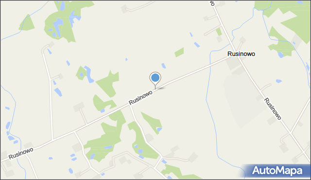 Rusinowo gmina Rypin, Rusinowo, mapa Rusinowo gmina Rypin
