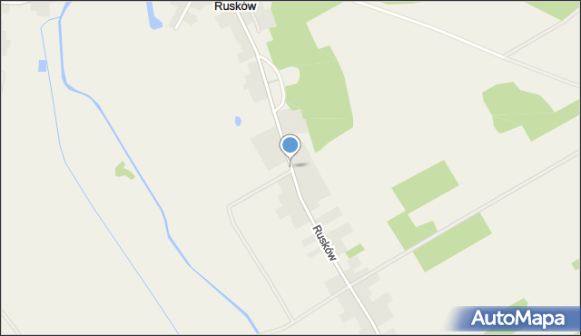 Rusków, Rusków, mapa Rusków