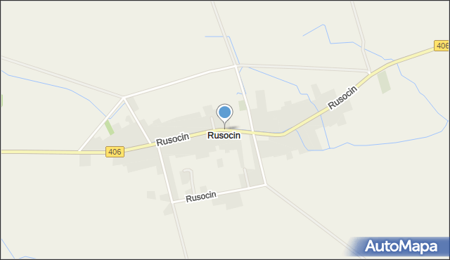 Rusocin gmina Nysa, Rusocin, mapa Rusocin gmina Nysa