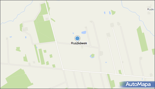 Ruszkówek, Ruszkówek, mapa Ruszkówek