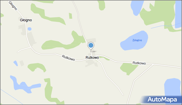 Rutkowo gmina Piecki, Rutkowo, mapa Rutkowo gmina Piecki