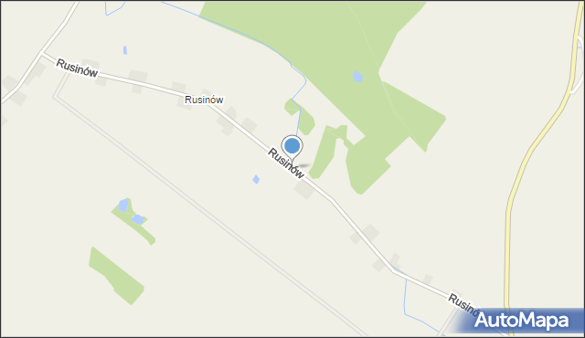 Siecieborzyce, Rusinów, mapa Siecieborzyce