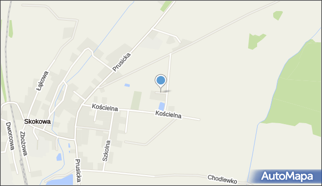 Skokowa, Rubinowa, mapa Skokowa