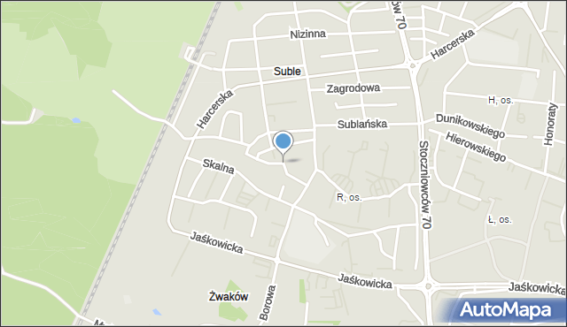 Tychy, Runowa, mapa Tychów