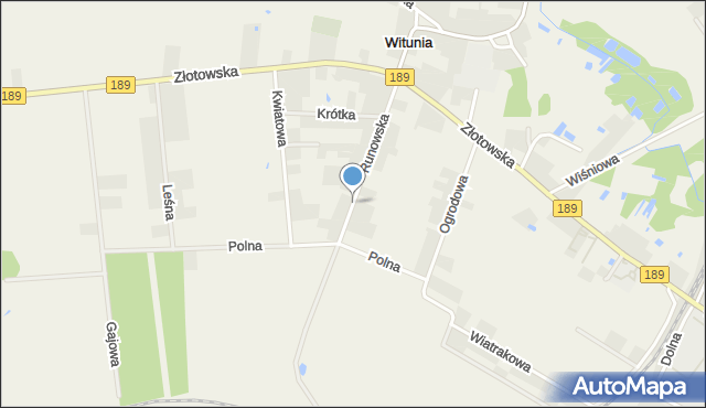 Witunia, Runowska, mapa Witunia