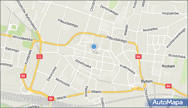 Bytom, Rynek, mapa Bytomia