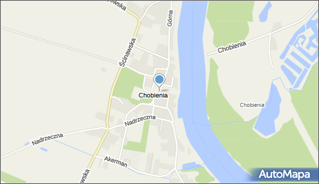 Chobienia, Rynek, mapa Chobienia