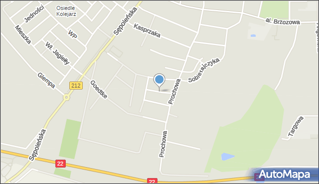 Chojnice, Rydzkowskiego Juliana, mapa Chojnic