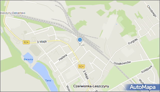 Czerwionka-Leszczyny, Rymera, mapa Czerwionka-Leszczyny