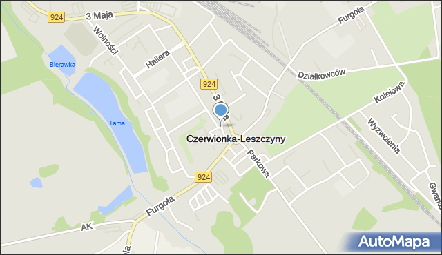 Czerwionka-Leszczyny, Rynek, mapa Czerwionka-Leszczyny